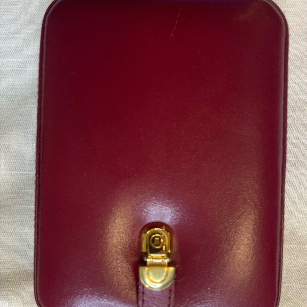 Luxurious Burgundy Jewelry Case